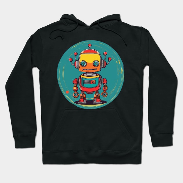 Cute Robot Hoodie by Eclecterie